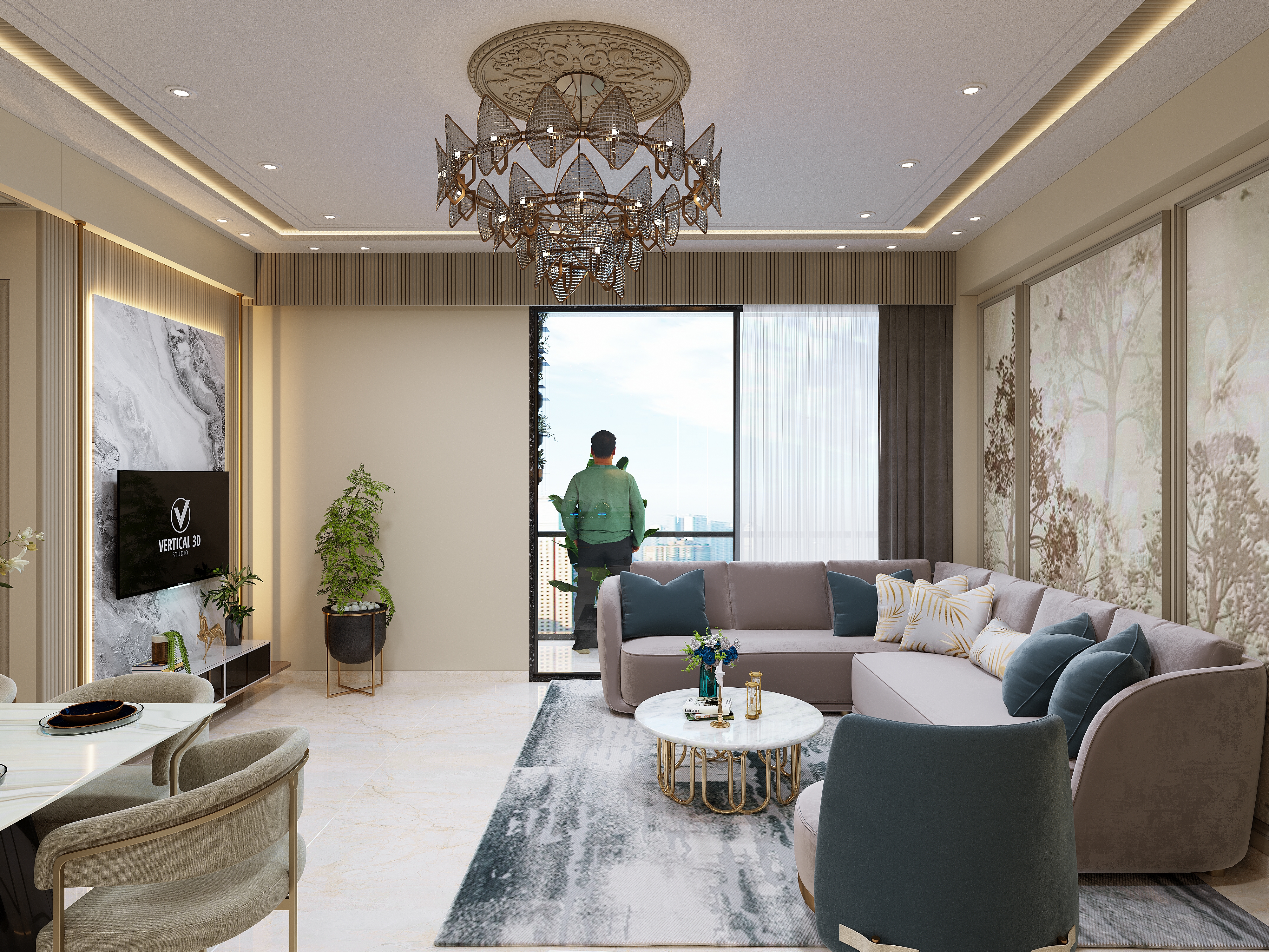 LIVING ROOM VIEW - 2